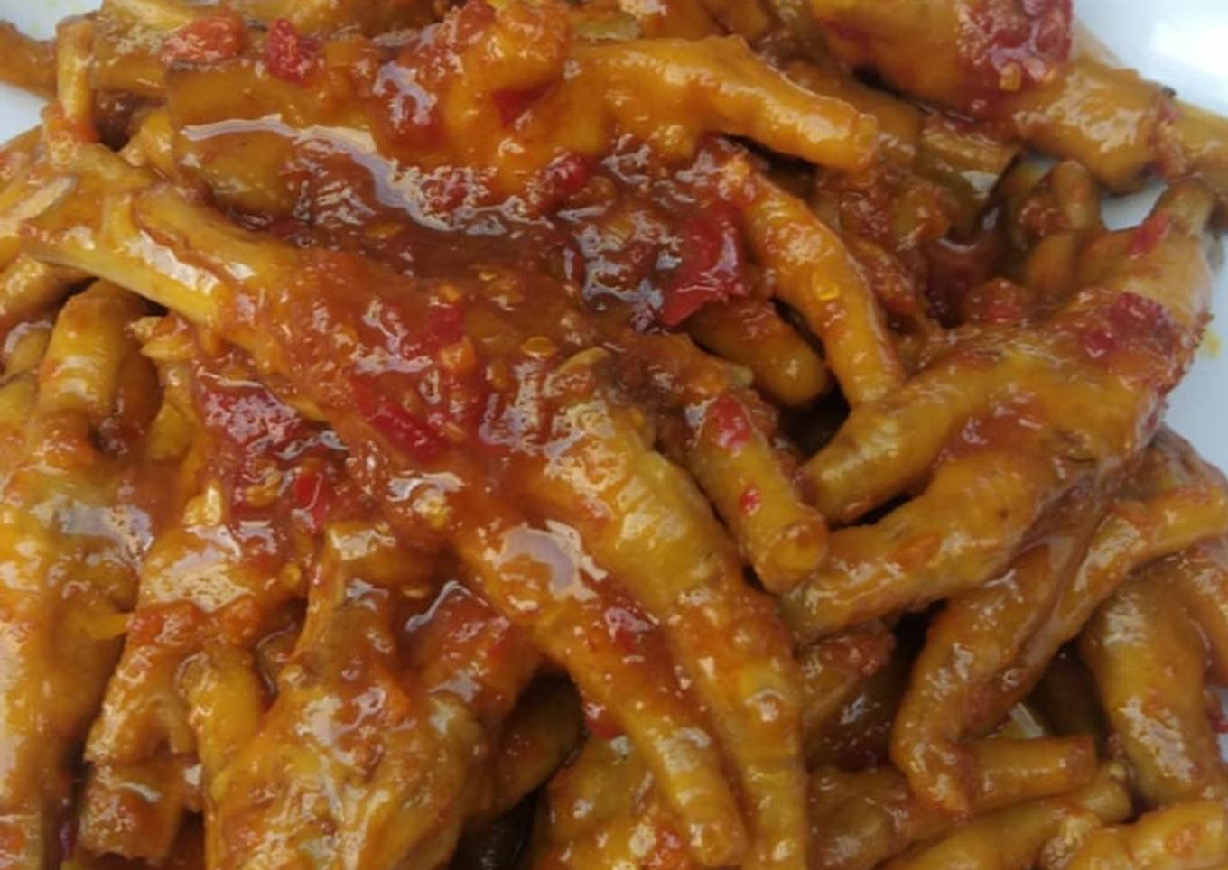Ceker ayam pedas manis