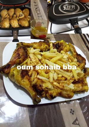 صورة لوصفة افخاذ الدجاج في المقلاةبوجهين