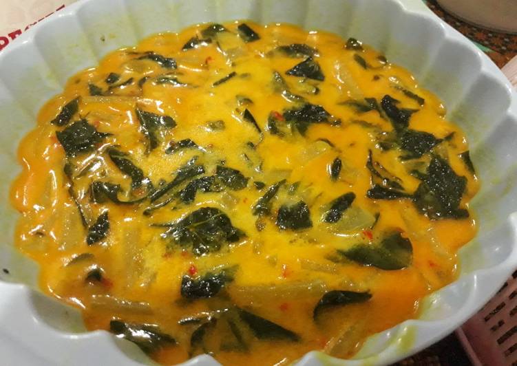 Resep Gulai Daun Katuk + Labu siam yang simpel