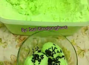 Foto resep Ice Cream Rumahan Rasa Melon