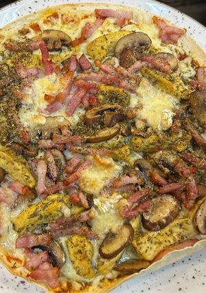 Una foto de "Tortipizza" Crujiente en Airfryer Cosori