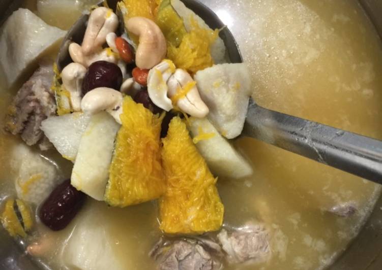南瓜山藥腰果湯