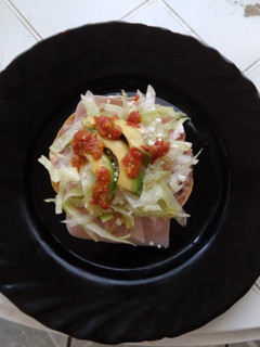 Una foto de Tostada mexicana