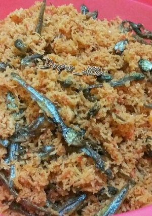 Foto resep Anyang maco (parut kelapa pke cabe yg digoreng) khas minang