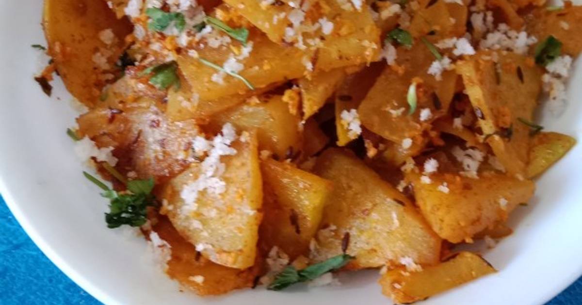 Navalkol sabzi(German turnip) Recipe by Pradnya Khadpekar Cookpad