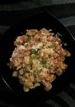 Foto resep Chicken salted eggs aka ayam saus telur asin simple