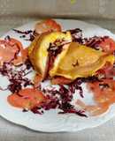 Omelette nuvola con ripieno rosso