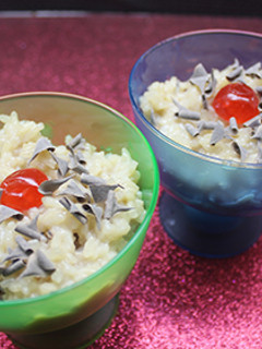 Una foto de Arroz con leche de almendras