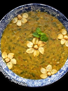 عکسی از دستور آش گندم و سبزی 🌸