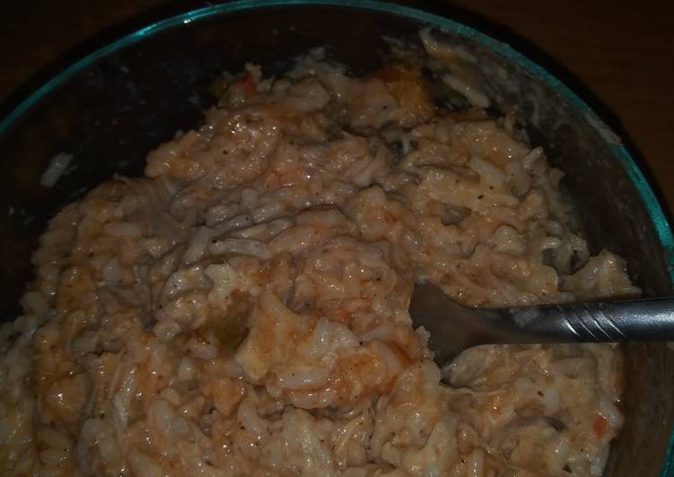 How to Prepare Homemade Creamy tex~mex chicken n rice