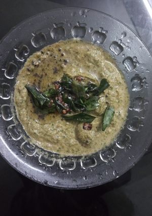 A picture of Coriander Chutney for Dosa/ Idli.