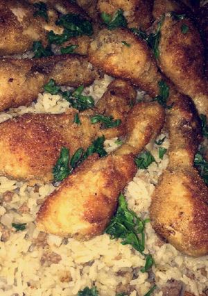 صورة لوصفة افخاد الدجاج المقرمشه