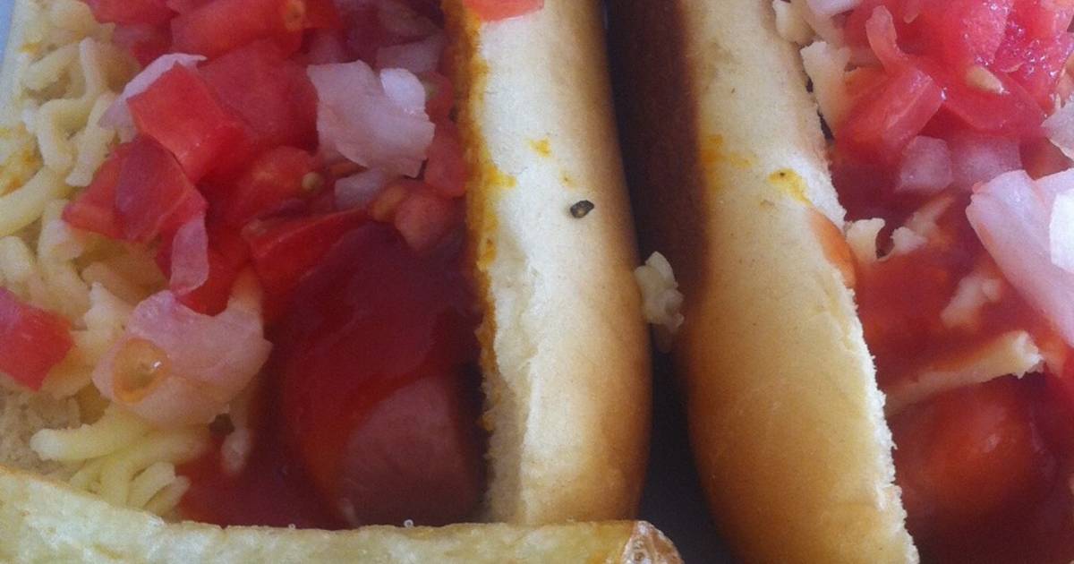 Hot dog con queso Receta de Antonio Vargas Cookpad