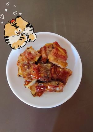 Hình của món Sườn xào chua ngọt.