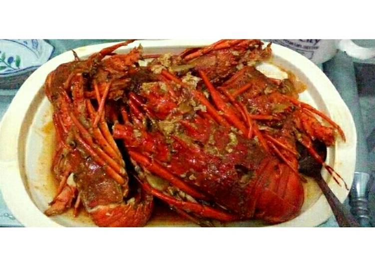 Resep Lobster Saus asam manis yang mudah