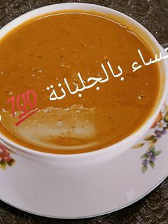 صورة لوصفة حساء بالجلبانة اليابسة والزنجبيل 💯 صحي للأطفال