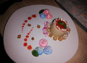 Una foto de Panna Cotta "Gusto culposo" ☕🍓🍰