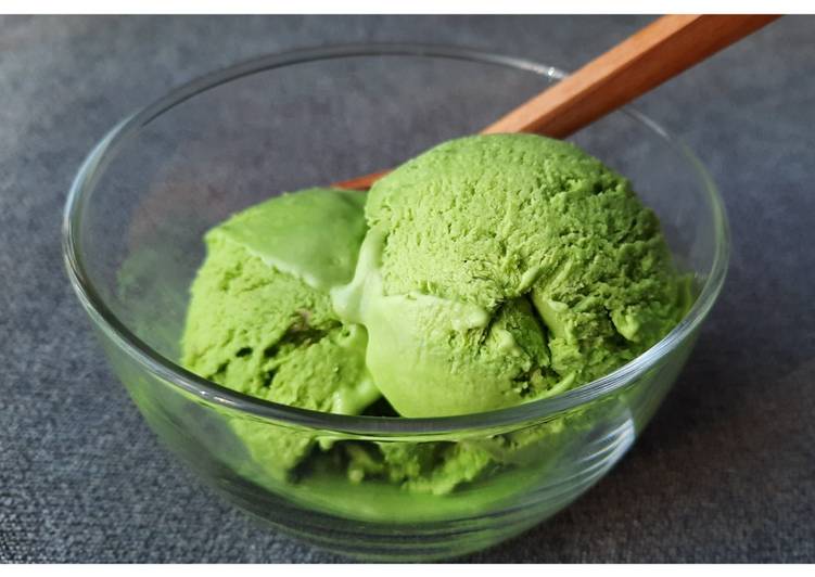 Resep Homemade Matcha Ice Cream, Enak Banget
