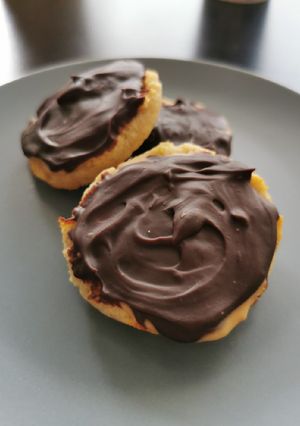 Une photo de Biscuits Amandes, chocolat et peanut butter