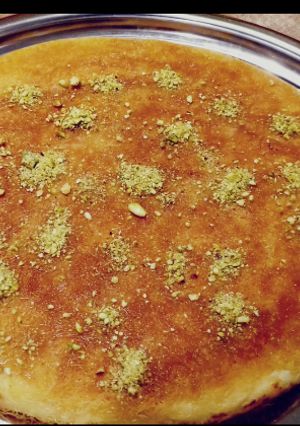 صورة لوصفة كنافة نابلسية خشنة بالقشطة