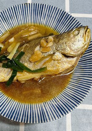 紅燒黃魚 的食譜成品照片