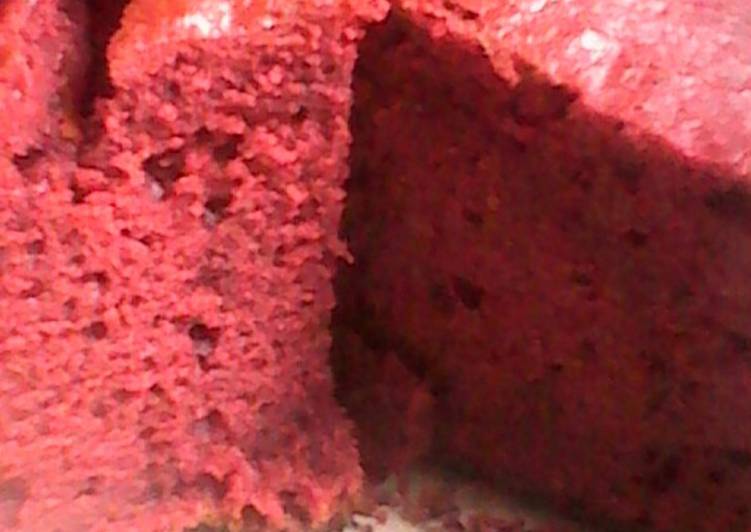 Steps to Make Homemade Red velvet cake