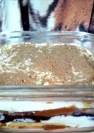 Una foto de Keto: Mini torta de panqueque en vaso