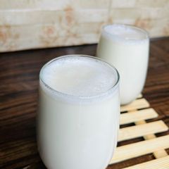 A picture of Sweet potato and coconut milk.