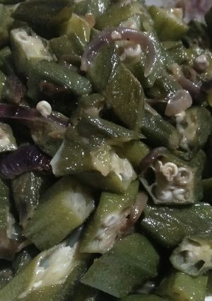A picture of Bhindi fry.