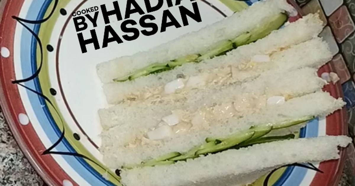 Easy Mayo egg sandwich 🥪 Recipe by Hadia Hassan 😍 - Cookpad