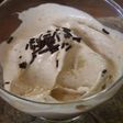 Helado casero de plátano