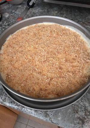 Una foto de Pastel frío de crema de limón y Lima con galletas