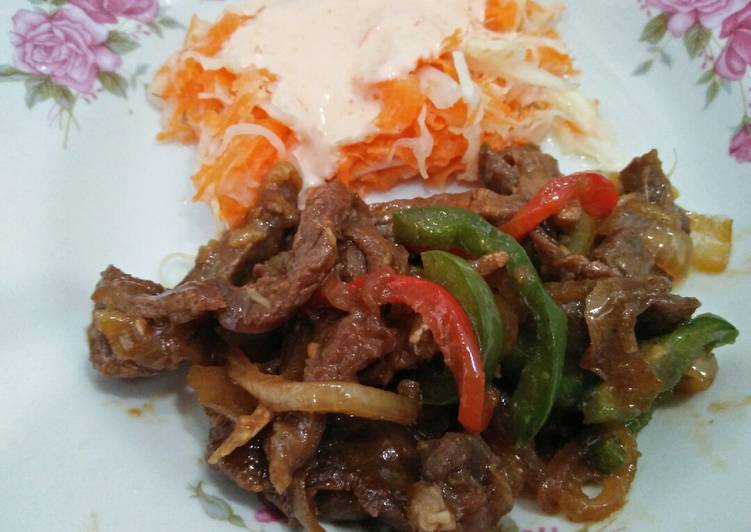 Resep BEEF TERIYAKI Ala HOKBEN Oleh Balinda Rista - Cookpad