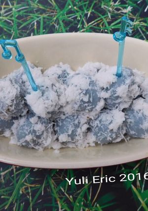 Foto resep Klepon warna alami dari bunga telang