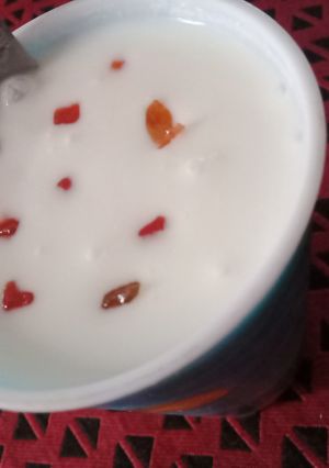 A picture of Mithi lassi.