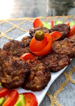 صورة لوصفة كباب عروق عراقي بالخضار