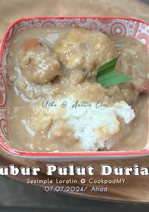 Gambar Bubur Pulut Durian