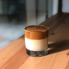 A picture of Dalgona coffee.