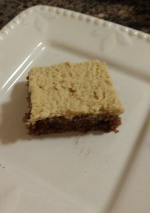 A picture of Mom's Peanut Butter Frosting.