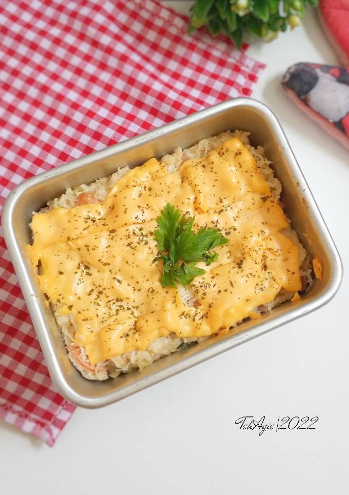 Resep Cheese baked rice oleh Teh Agie - Cookpad