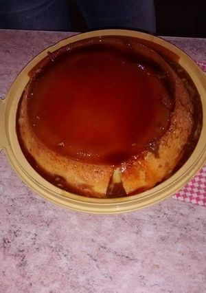 Una foto de Flan casero