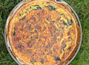 Une photo de Tarte épinards carottes cumin