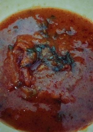 A picture of Biryani gravy.