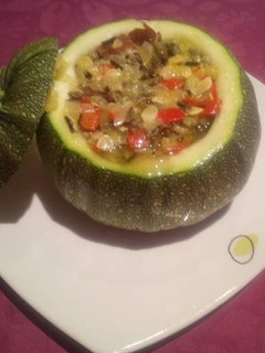 Una foto de Calabacín redondo relleno