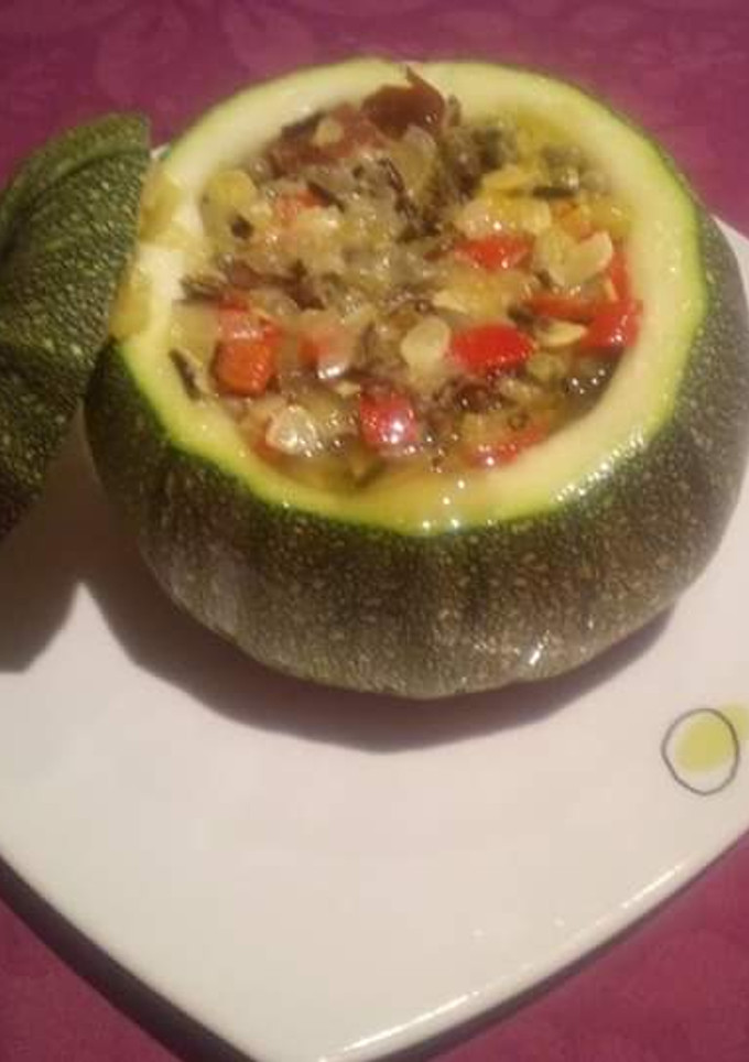 Una foto de Calabacín redondo relleno