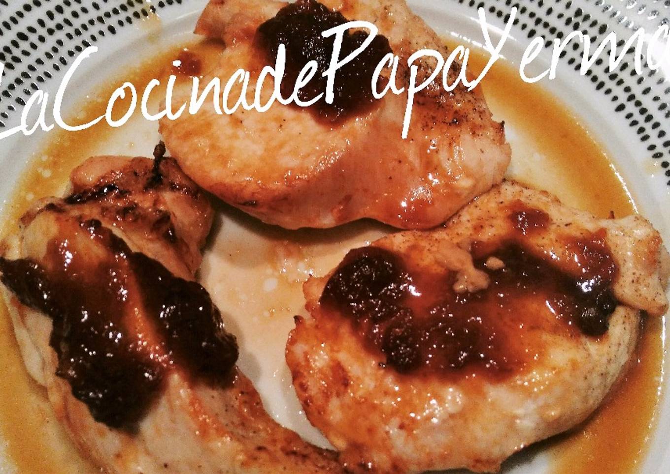 Medallones de Pechuga de Pollo Glaseados