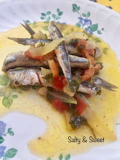 Una foto de Escabeche Templado de Boquerones