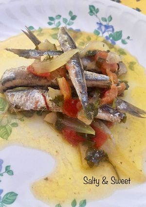 Una foto de Escabeche Templado de Boquerones