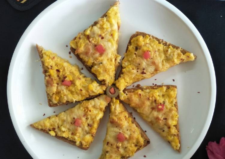 Creamy Corn Toasts