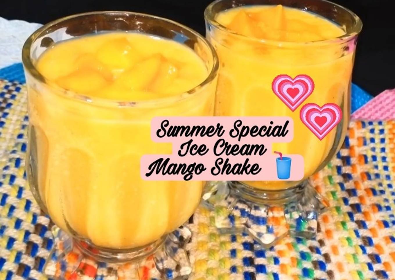 Summer Special Ice Cream Mango Shake 🥤